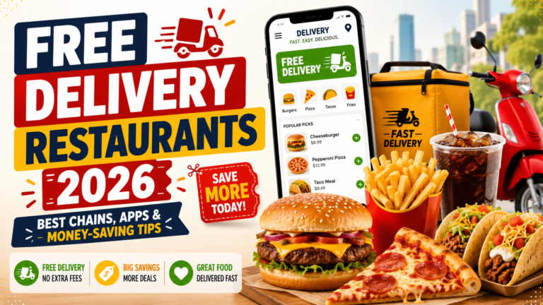 Free Delivery Restaurants in 2026: Best Chains, Apps, Promo Codes, and Money-Saving Tips